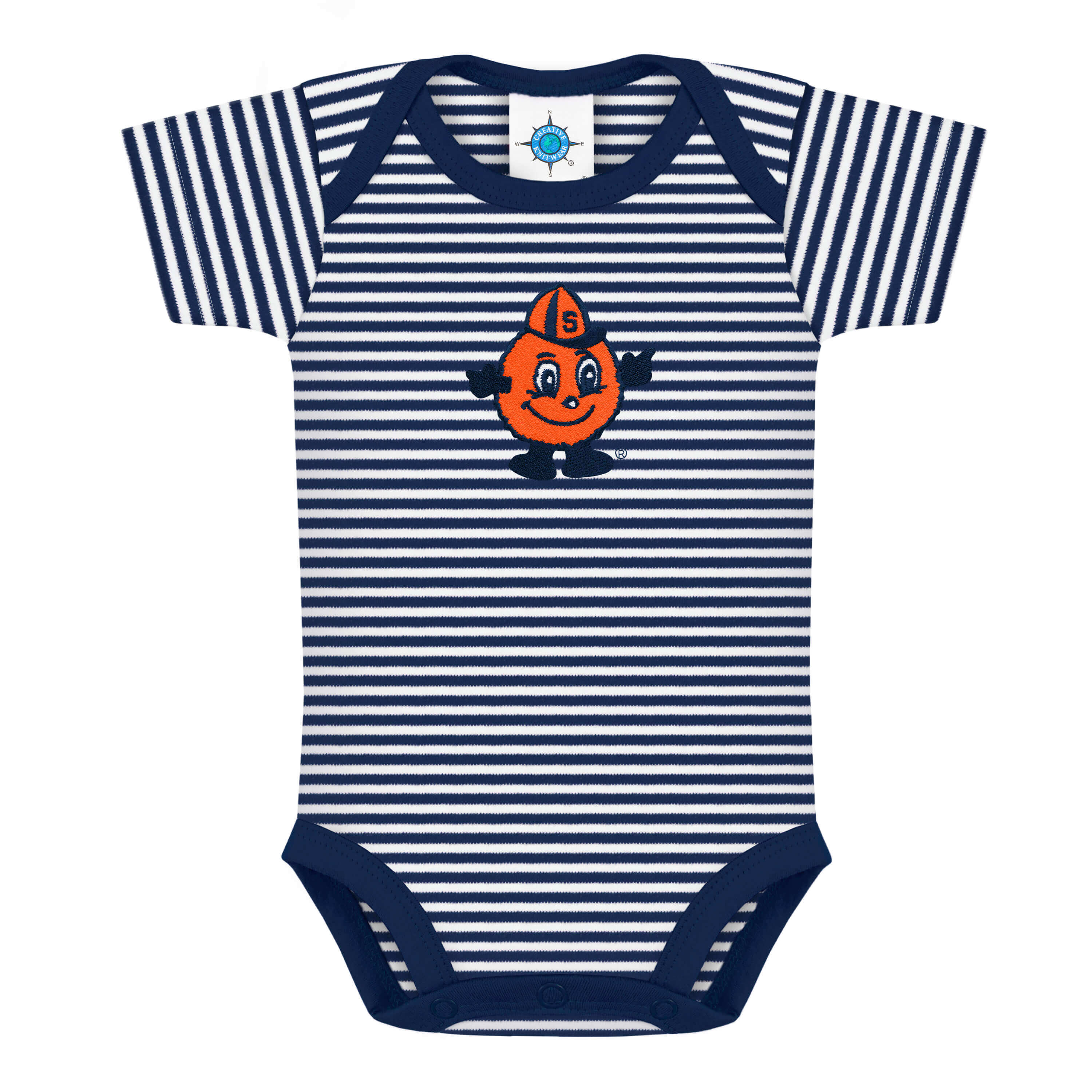 Syracuse Orange Striped Bodysuit