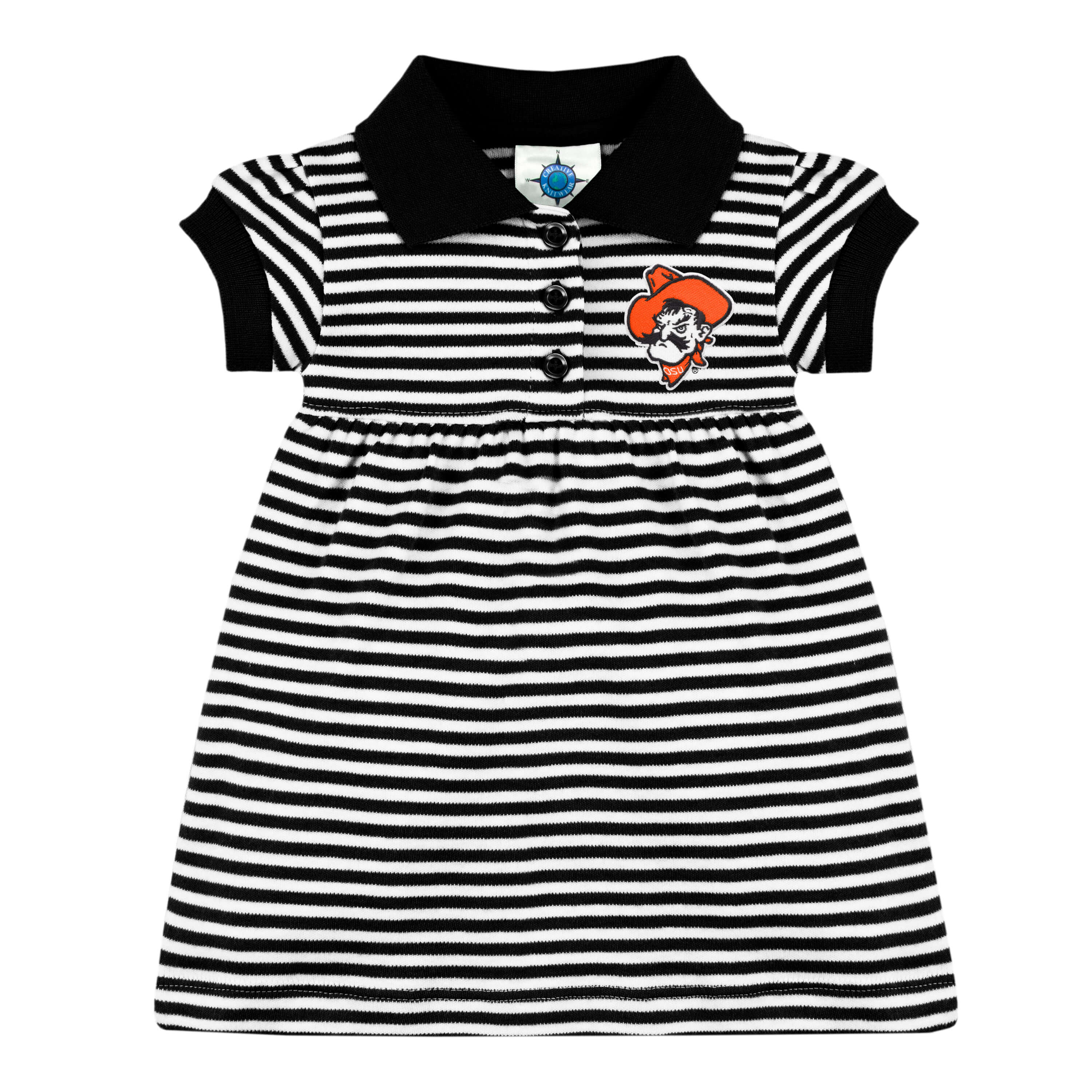 Oklahoma State Cowboys Striped Gameday Dress w/Bloomer