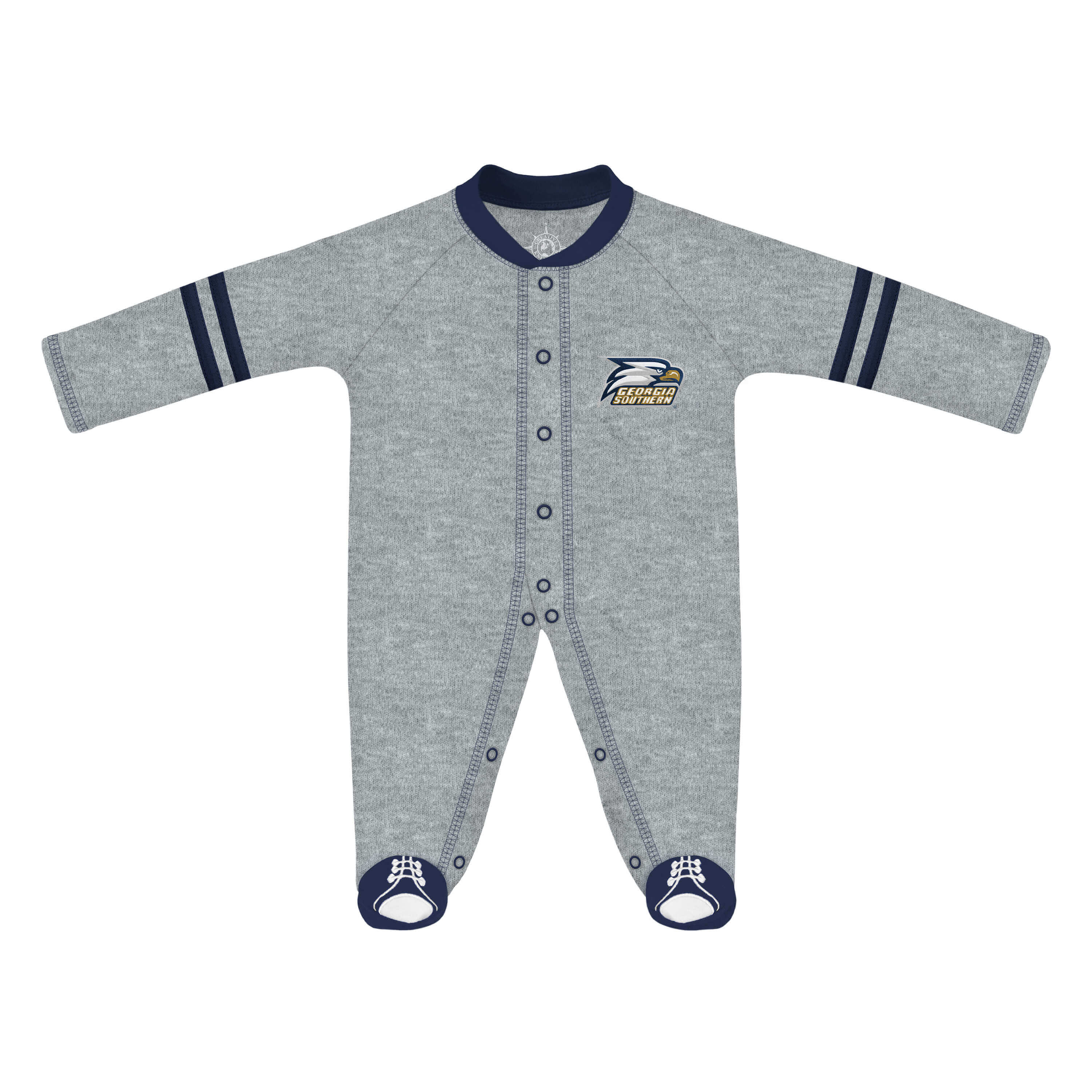 Georgia Southern Eagles Sports Shoe Footed Romper